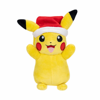 Pikachu with Santa Hat Pokémon Plush 8”