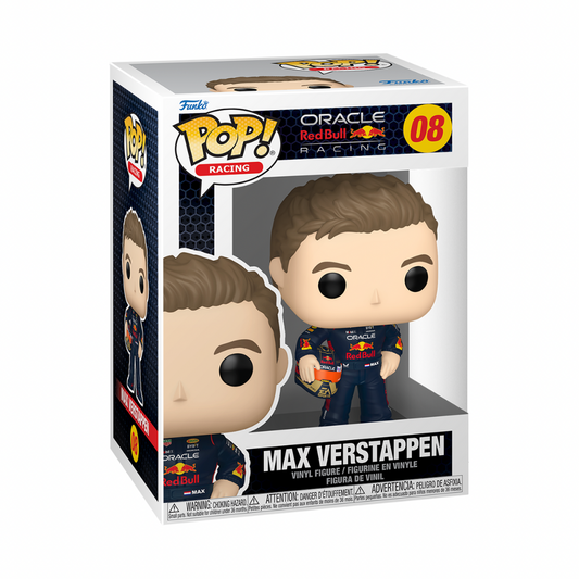Max Verstappen with Helmet (08) - Pop! Racing - Funko Pop