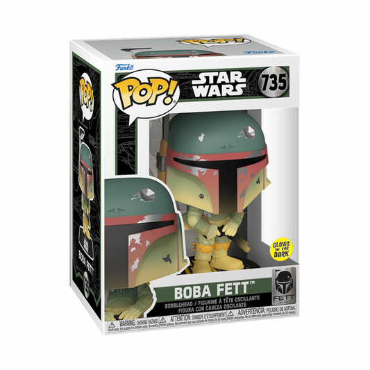 Boba Fett with Rifle Glow in the Dark (735) - Star Wars - Funko Pop